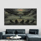Atomic Explosion Wall Art Canvas Office Home Room Framed 120x60cm