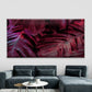 Dark Red Monstera Leaf Wall Art Canvas Office Home Room Framed 80x45cm
