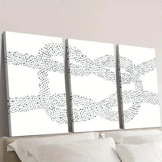 3pcs Nautical Decorative Square Knot Print Wall Art Set Canvas Framed 40x60cm - High Quality Print 100% Australian Made Wall Canvas Ready to Hang