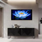 Elegant For Lotus Blue Water Wall Art Canvas Office Home Room Framed 120x60cm