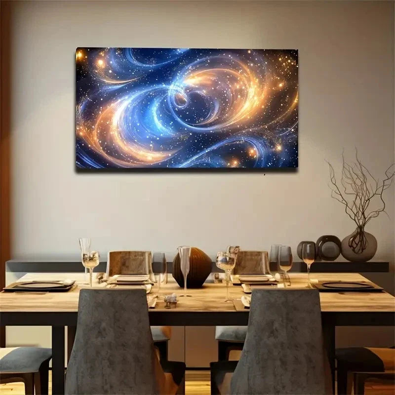 Densely Packed Stars Suitable Wall Art Canvas Office Home Room Framed 120x60cm