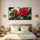 Crimson Rose Attractive Wall Art Canvas Office Home Room Framed 80x45cm