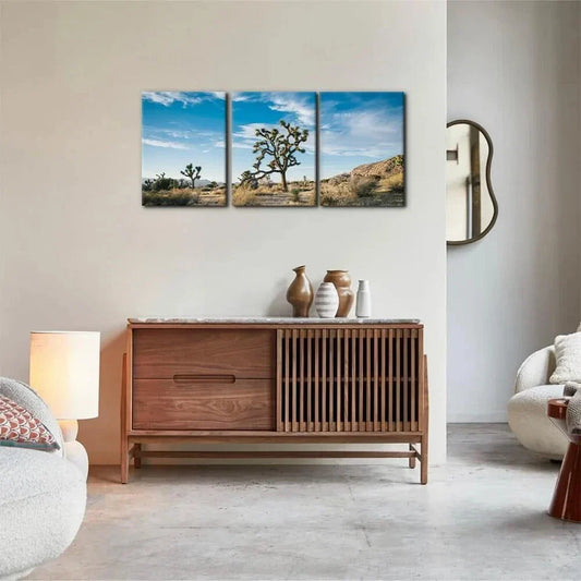3pcs Trees in Wilderness Nature Colorful Metal Print Ready to Hang Art