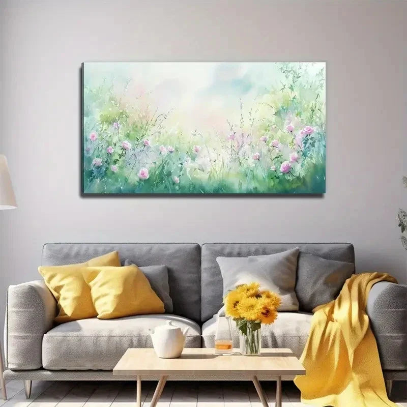 Large Floral Tree Perfect Wall Art Canvas Office Home Room Framed 120x60cm
