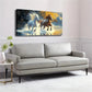 Majestic Galloping Horses Wall Art Canvas Office Home Room Framed 120x60cm