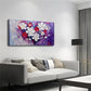 White and Red Flowers Heart Wall Art Canvas Office Home Room Framed 120x60cm