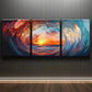 3pcs Triple Pack Sunset Watergate Ocean Wave Wall Art Set Canvas Framed 40x60cm - High Quality Print 100% Australian Made Wall Canvas Ready to Hang