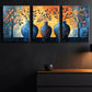 3pcs Abstract Vase and Foliage Triptych Perfect Wall Art Set Canvas Framed 40x60cm - High Quality Print 100% Australian Made Wall Canvas Ready to Hang