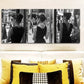 3pcs Very fashionable girl Art Painting Metal Print Ready to Hang Art