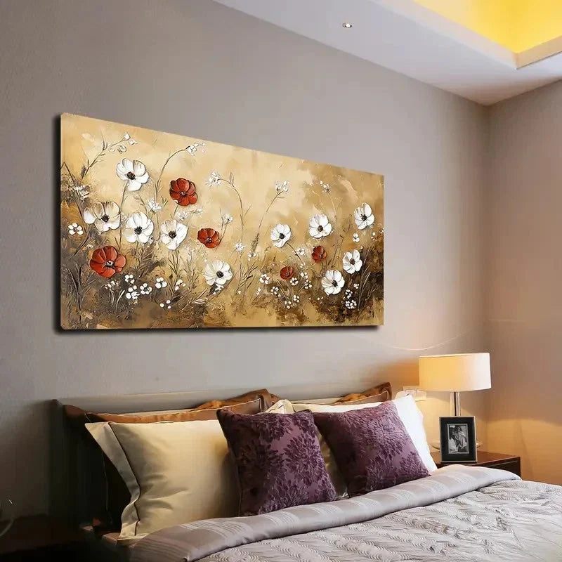Tones of Beige & Brown Wall Art canvas office home room framed 120x60cm