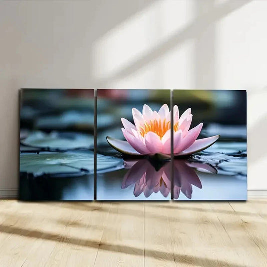 3pcs  Nature's Beauty Reflected in Stillness Wall Art Set Canvas Framed 40x60cm - High Quality Print 100% Australian Made Wall Canvas Ready to Hang