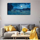 Two Horses in Blue Sky Meadow Wall Art Canvas Office Home Room Framed 120x60cm