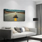 Turtle on Road with Yellow Line Wall Art Canvas Office Home Room Framed 120x60cm