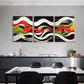 3pcs Modern Abstract Wave Geometric Perfect Wall Art Set Canvas Framed 40x60cm - High Quality Print 100% Australian Made Wall Canvas Ready to Hang