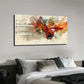 Realistic Violin & Sheet Music Wall Art Canvas Office Home Room Framed 120x60cm