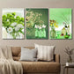 3pcs Emerald Green Bottle Plant Wall Art Set Canvas Framed 40x60cm - High Quality Print 100% Australian Made Wall Canvas Ready to Hang