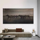 Classic Galloping Horses Wall Art Canvas Office Home Room Framed 80x45cm