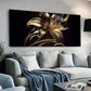 Golden Lily Modern & Chic Wall Art Canvas Office Home Room Framed 80x45cm