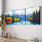 3pcs Scenic Lakes and Trees Reflection Perfect Wall Art Set Canvas Framed 40x60cm - High Quality Print 100% Australian Made Wall Canvas Ready to Hang