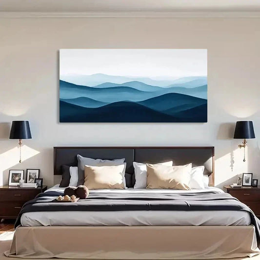Floral Abstract Modern Deco Wall Art Canvas Office Home Room Framed 120x60cm