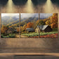 3pcs Rustic Wooden Cabin Scene Beauty Perfect Wall Art Set Canvas Framed 40x60cm - High Quality Print 100% Australian Made Wall Canvas Ready to Hang