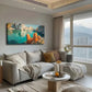 Azure Blue Seascape Diverse Wall Art Canvas Office Home Room Framed 120x60cm