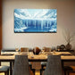 Arctic Ice Lake Scene Modern Wall Art Canvas Office Home Room Framed 120x60cm