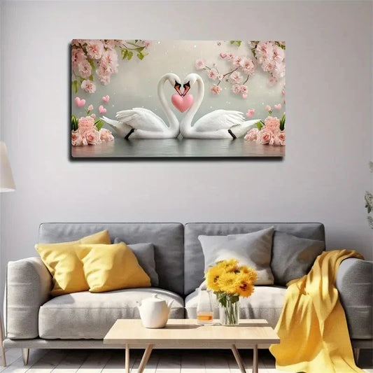 Bohemian Modern Light Wall Art canvas office home room framed 120x60cm