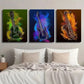 3pcs Abstract Guitar Saxophone Music Instrument Wall Art Set Canvas Framed 40x60cm - High Quality Print 100% Australian Made Wall Canvas Ready to Hang