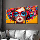 3pcs Colorful Abstract Woman Orange, Blue Wall Art Set Canvas Framed 40x60cm - High Quality Print 100% Australian Made Wall Canvas Ready to Hang