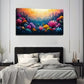 Modern Bohemian Coral Reef Wall Art Canvas Office Home Room Framed 80x45cm