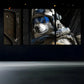 3pcs Husky Helmet Black Nose White Metal Print Ready to Hang Art