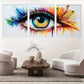 3pcs  Modern Abstract Vibrant Peacock Feather Eye Wall Art Set Canvas Framed 40x60cm - High Quality Print 100% Australian Made Wall Canvas Ready to Hang