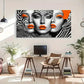 Cartoon Pattern Décor Abstract Wall Art Canvas Office Home Room Framed 120x60cm