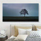 Solitary Tree Under Gloomy Sky Wall Art Canvas Office Home Room Framed 80x45cm