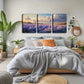 3pcs Endless Lavender Field Triptych Wall Art Set Canvas Framed 40x60cm - High Quality Print 100% Australian Made Wall Canvas Ready to Hang