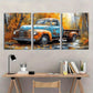 3pcs Small Truck Brushes Strokes Metal Print Ready to Hang Art