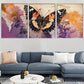 3pcs Rustic Floral Lace Vintage Butterfly  Wall Art Set Canvas Framed 40x60cm - High Quality Print 100% Australian Made Wall Canvas Ready to Hang