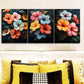 3pcs Featuring Hibiscus Flowers, Floral Wall Art Set Canvas Framed 40x60cm - High Quality Print 100% Australian Made Wall Canvas Ready to Hang