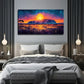 Sunset On The Prairie Wall Art Canvas Office Home Room Framed 80x45cm