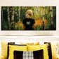 3pcs Featuring a Spring Forest Theme Metal Print Ready to Hang Art