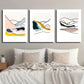 3pcs Abstract Mountain Landscape Decor Wall Art Set Canvas Framed 40x60cm - High Quality Print 100% Australian Made Wall Canvas Ready to Hang