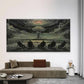 Atomic Explosion Wall Art Canvas Office Home Room Framed 80x45cm