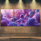 3pcs Astronaut in Colorful Nebula Pink Perfect Wall Art Set Canvas Framed 40x60cm - High Quality Print 100% Australian Made Wall Canvas Ready to Hang