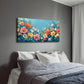 Vibrant Floral Design with Deep Wall Art Canvas Office Home Room Framed 120x60cm