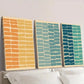 3pcs Abstract Colorful Horizontal Stripes Wall Art Set Canvas Framed 40x60cm - High Quality Print 100% Australian Made Wall Canvas Ready to Hang