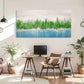 Modern Retro Framed Abstract Wall Art Canvas Office Home Room Framed 120x60cm