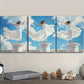 3pcs Oil Painting of the Three Graces Sky White Wall Art Set Canvas Framed 40x60cm - High Quality Print 100% Australian Made Wall Canvas Ready to Hang