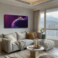 The Giraffe Presents Mocdern Wall Art Canvas Office Home Room Framed 120x60cm