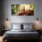 Rich Grapes & Wooden Barrel Wall Art Canvas Office Home Room Framed 120x60cm